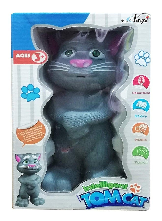 12FOR COLLECTION Talking Tom Toy for Kids Speaking Robot Cat Repeats What You Say/Talking Intelligent Touching Talking Tom for Boys and Kids - Image 5